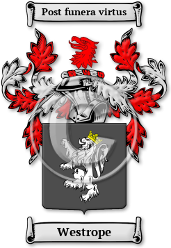Westrope Family Crest Download (jpg) Legacy Series - 150 DPI