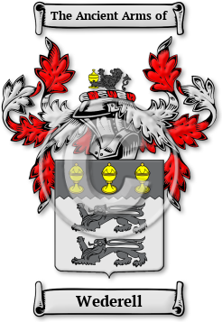 Wederell Family Crest Download (jpg) Legacy Series - 150 DPI