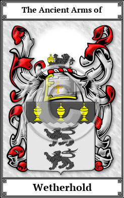 Wetherhold Family Crest Download (JPG)  Book Plated - 150 DPI