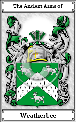 Weatherbee Family Crest Download (JPG)  Book Plated - 150 DPI