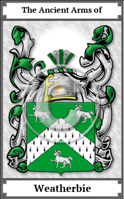 Weatherbie Family Crest Download (JPG)  Book Plated - 150 DPI