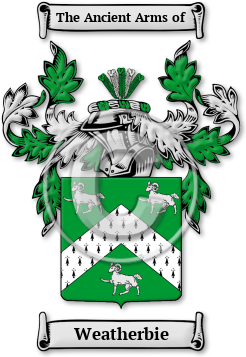 Weatherbie Family Crest Download (jpg) Legacy Series - 150 DPI