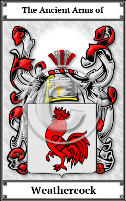 Weathercock Family Crest Download (JPG)  Book Plated - 150 DPI