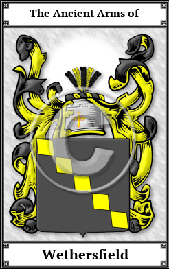 Wethersfield Family Crest Download (JPG) Book Plated - 300 DPI