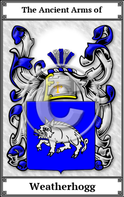 Weatherhogg Family Crest Download (JPG)  Book Plated - 150 DPI