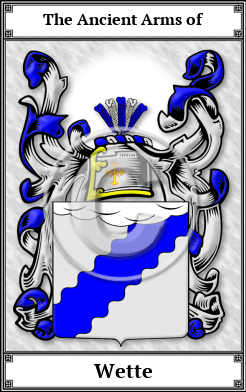 Wette Family Crest Download (JPG)  Book Plated - 150 DPI