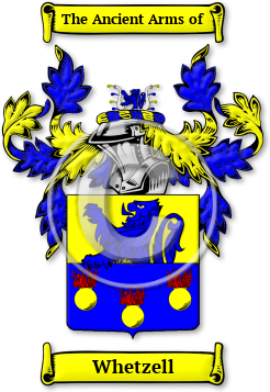 Whetzell Family Crest Download (jpg) Legacy Series - 150 DPI