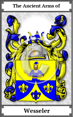 Wesseler Family Crest Download (JPG)  Book Plated - 150 DPI