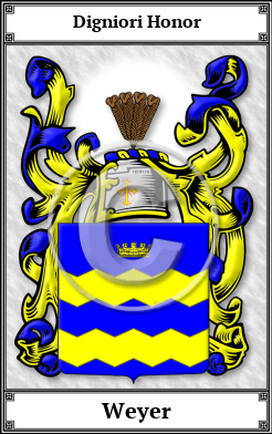 Weyer Family Crest Download (JPG)  Book Plated - 150 DPI