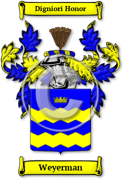 Weyerman Family Crest Download (jpg) Legacy Series - 150 DPI