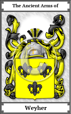 Weyher Family Crest Download (JPG)  Book Plated - 150 DPI