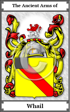 Whail Family Crest Download (JPG)  Book Plated - 150 DPI