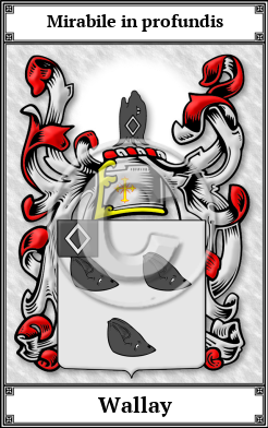 Wallay Family Crest Download (JPG) Book Plated - 600 DPI