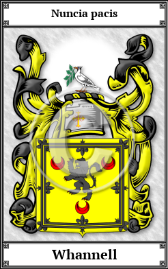 Whannell Family Crest Download (JPG) Book Plated - 600 DPI
