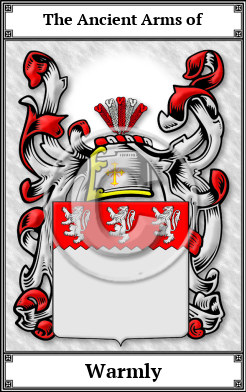 Warmly Family Crest Download (JPG)  Book Plated - 150 DPI