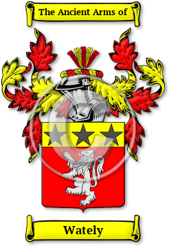 Wately Family Crest Download (jpg) Legacy Series - 150 DPI