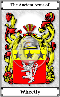 Wheetly Family Crest Download (JPG) Book Plated - 600 DPI