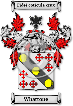 Whattone Family Crest Download (jpg) Legacy Series - 150 DPI