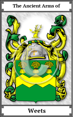 Weets Family Crest Download (JPG)  Book Plated - 150 DPI