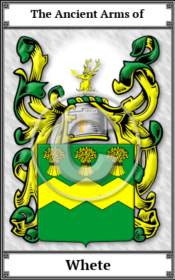 Whete Family Crest Download (JPG)  Book Plated - 150 DPI