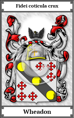Wheadon Family Crest Download (JPG)  Book Plated - 150 DPI