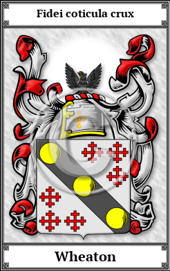 Wheaton Family Crest Download (JPG)  Book Plated - 150 DPI