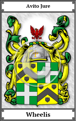 Wheelis Family Crest Download (JPG)  Book Plated - 150 DPI