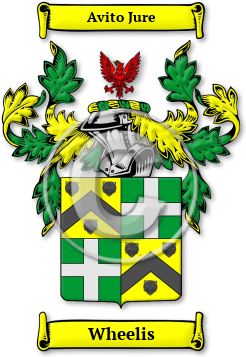 Wheelis Family Crest Download (jpg) Legacy Series - 150 DPI