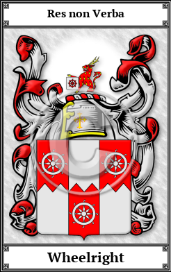 Wheelright Family Crest Download (JPG)  Book Plated - 150 DPI