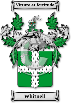 Whitnell Family Crest Download (jpg) Legacy Series - 150 DPI