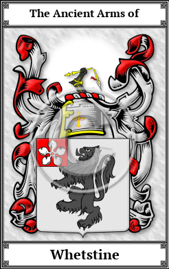 Whetstine Family Crest Download (JPG)  Book Plated - 150 DPI