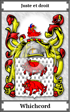 Whichcord Family Crest Download (JPG)  Book Plated - 150 DPI