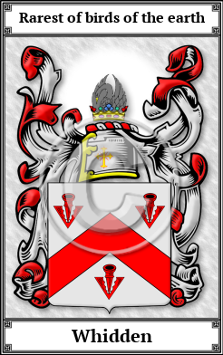 Whidden Family Crest Download (JPG) Book Plated - 600 DPI
