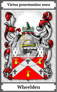 Wheelden Family Crest Download (JPG)  Book Plated - 150 DPI