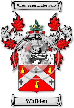 Whilden Family Crest Download (jpg) Legacy Series - 150 DPI