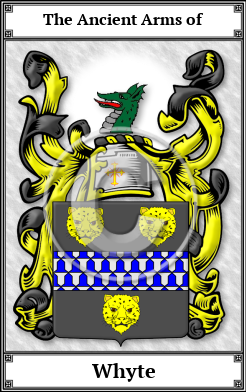 Whyte Family Crest Download (JPG)  Book Plated - 150 DPI