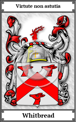 Whitbread Family Crest Download (JPG) Book Plated - 300 DPI