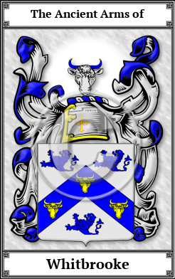 Whitbrooke Family Crest Download (JPG)  Book Plated - 150 DPI