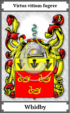 Whidby Family Crest Download (JPG)  Book Plated - 150 DPI