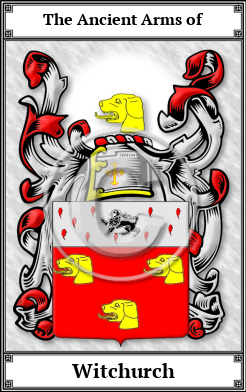 Witchurch Family Crest Download (JPG)  Book Plated - 150 DPI