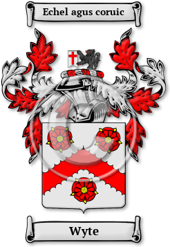 Wyte Family Crest Download (jpg) Legacy Series - 150 DPI