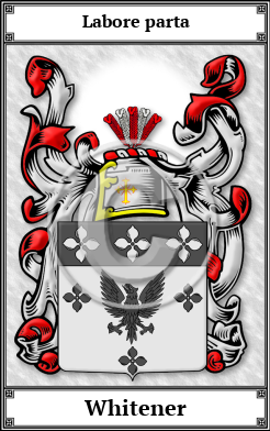 Whitener Family Crest Download (JPG)  Book Plated - 150 DPI