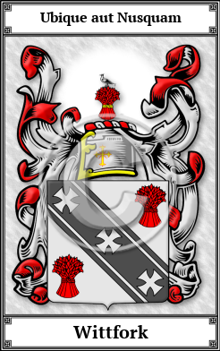 Wittfork Family Crest Download (JPG)  Book Plated - 150 DPI