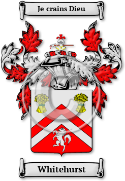 Whitehurst Family Crest Download (jpg) Legacy Series - 150 DPI