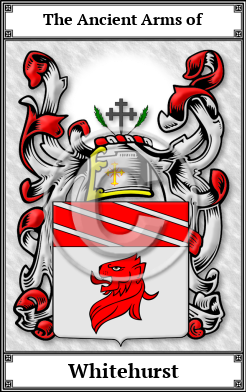 Whitehurst Family Crest Download (JPG)  Book Plated - 150 DPI