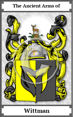 Wittman Family Crest Download (JPG)  Book Plated - 150 DPI