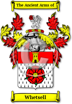 Whetsell Family Crest Download (jpg) Legacy Series - 150 DPI