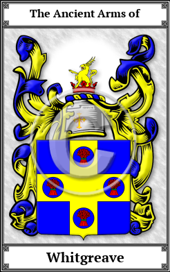 Whitgreave Family Crest Download (JPG)  Book Plated - 150 DPI