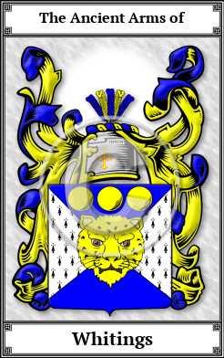 Whitings Family Crest Download (JPG)  Book Plated - 150 DPI