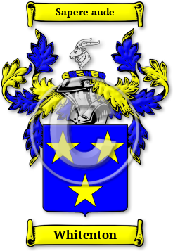 Whitenton Family Crest Download (JPG) Legacy Series - 600 DPI